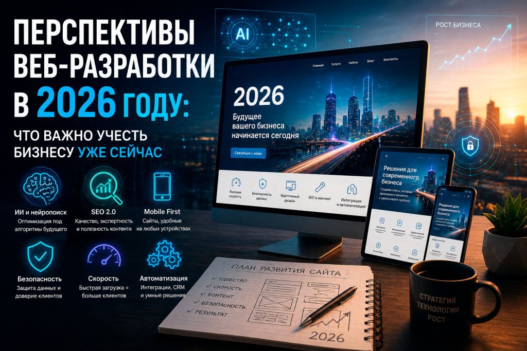 Перспективы веб-разработки в 2026 году: что важно учесть бизнесу уже сейчас