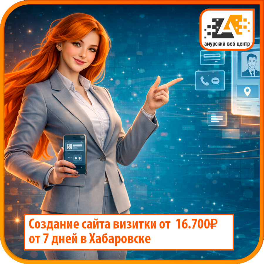 Создание сайта визитки Хабаровск