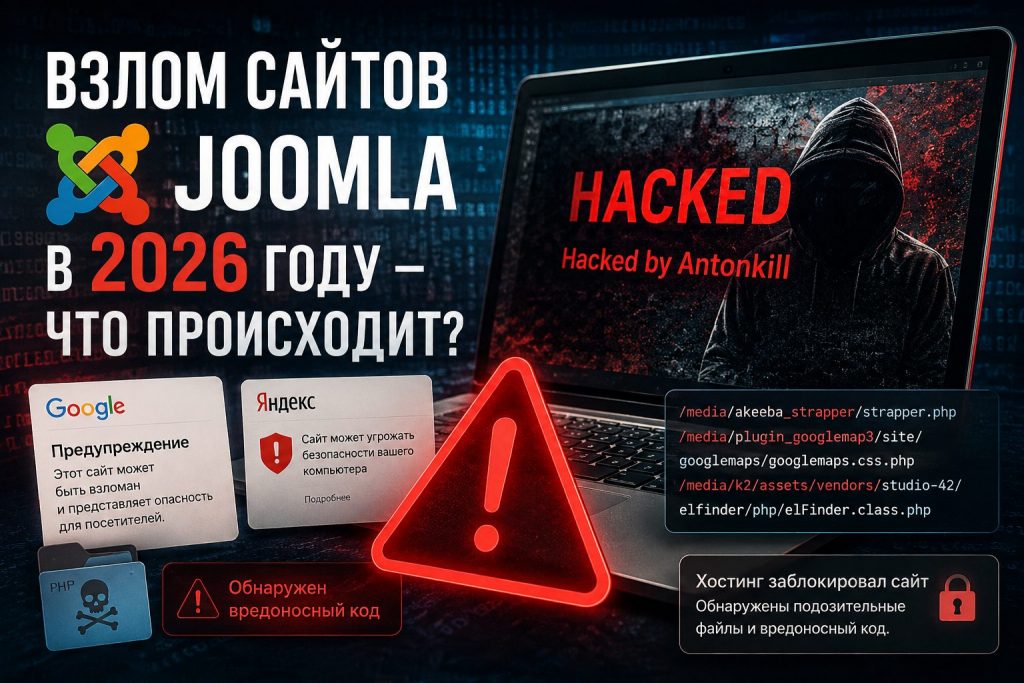 Взлом сайтов Joomla в 2026 году — что происходит?
