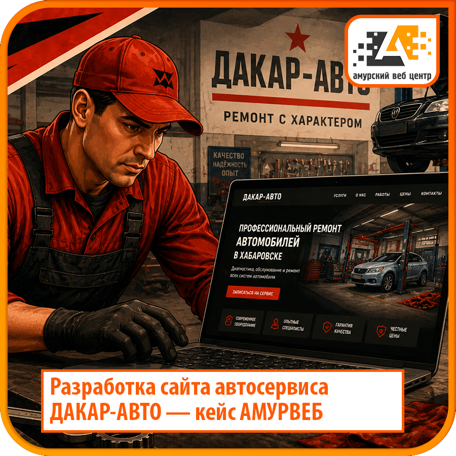 Разработка сайта автосервиса