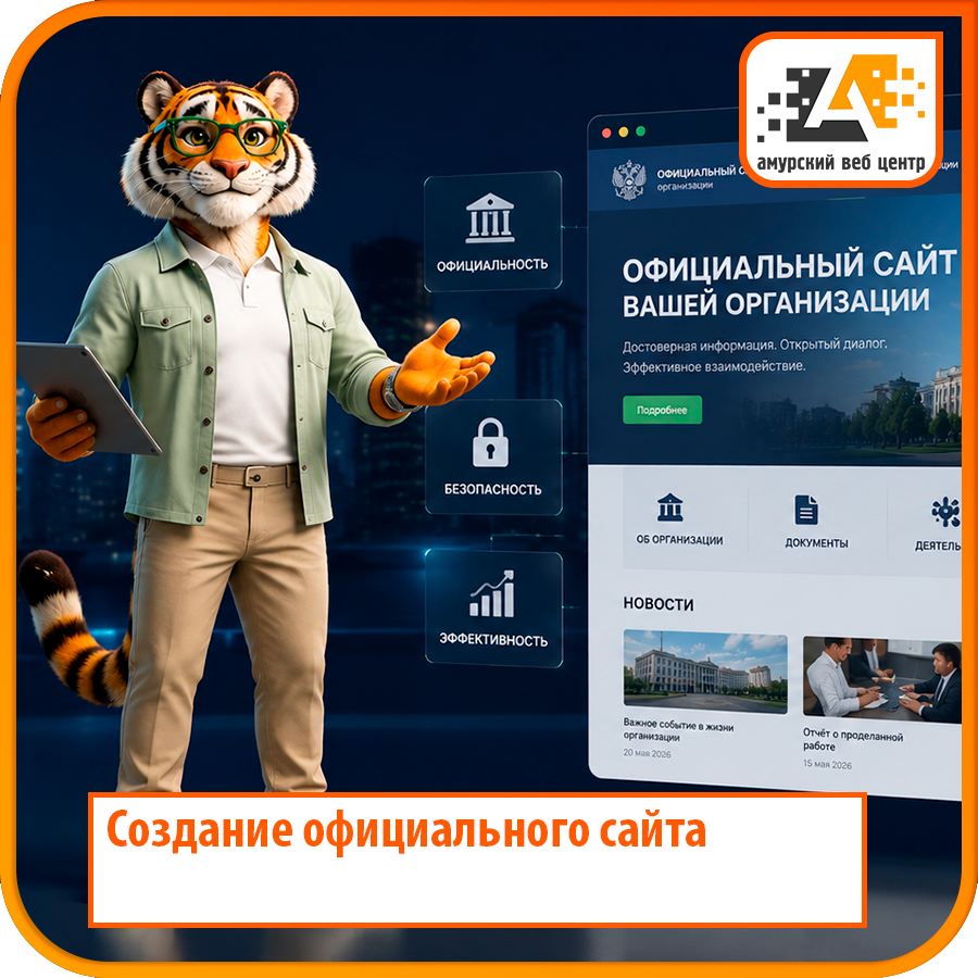 Разработка официального сайта